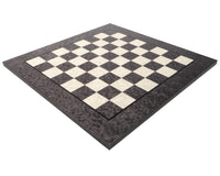 20 Inch Grey Erable Chess Board with Traditional Staunton Design and Billiard Cloth Bases