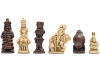 Berkeley Chess Alice in Wonderland Russet Schaakstukken