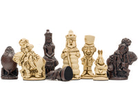 Berkeley Chess Alice in Wonderland Russet Schaakstukken