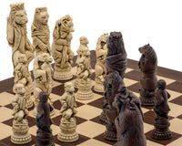 Pièces d’échecs Berkeley Chess Reynard the Fox Russet