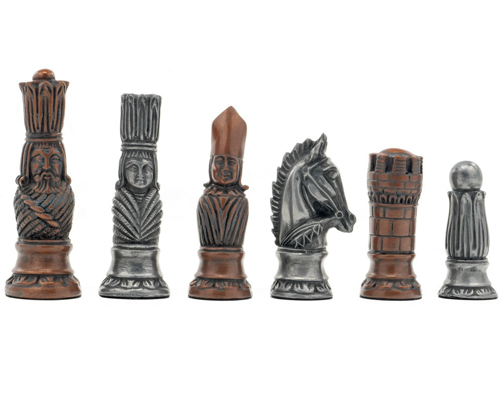 Berkeley Chess Victoriaanse metalen schaakstukken