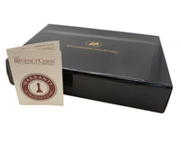 Italfama klappbares Backgammon-Set aus Kunstleder in Schwarz und Orange