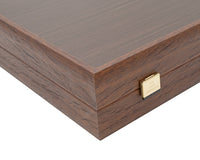 Manopoulos Wenge & Walnut Burl Backgammon-set