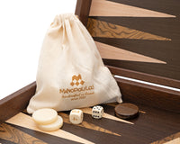 Manopoulos Wenge & Walnut Burl Backgammon-set