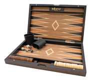 Italfama Opvouwbare houten Backgammon-set met beschermtas