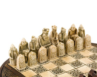 Jeu d'échecs Île de Lewis compact celtique 22,9 cm