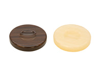 Deluxe Backgammon Stenen Bruin & Ivoor 36mm