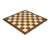 45 cm walnoot- en esdoorn schaakbord