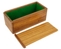 28 cm Sheesham schaakstukkenkast met schuifdeksel