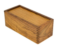 28 cm Sheesham schaakstukkenkast met schuifdeksel