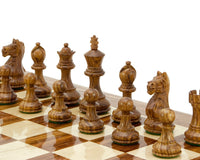 Fierce Knight Sheesham Staunton-Schachfiguren – 7,6 cm, inklusive Aufbewahrungskoffer für Schachfiguren aus dunklem Holz