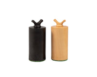Pièces d’échecs Art déco en buis ébonisé — 8,9 cm
