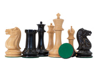 J J Cooke Edition Pièces d’échecs en ébène et en buis vieilli - 11,2 cm