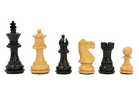 Kingsclere ebbenhouten Staunton-schaakstukken - 6,4 cm