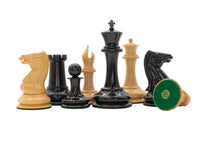 Exakte Replik von London 1850 – limitierte, nummerierte Auflage – Schachfiguren aus Ebenholz, 8,9 cm – inklusive Aufbewahrungskoffer für Schachfiguren