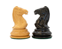 Pièces d'Échecs Harrwitz 9 cm en Bois Noirci