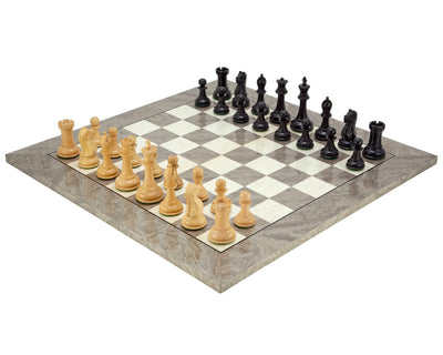 Jeu d’échecs Oxford en loupe de frêne