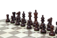 Ensemble d'Échecs en Palissandre Atlantique et Loupe de Frêne