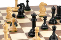 Grand Ensemble d'Échecs Parthenon en Ébène et Noyer