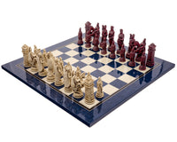 Berkeley Chess Roman Blue Cardinal Schachset