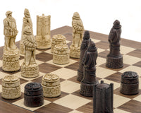 De Berkeley Chess English Russet & Walnut-schaakset