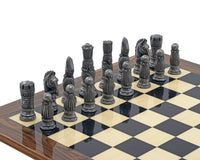 Berkeley Chess Victoriaanse metalen en palisander schaakset
