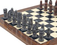 Berkeley Chess Victoriaanse metalen en palisander schaakset