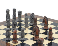 Berkeley Chess Victoriaanse metalen en palisander schaakset