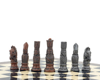 Berkeley Chess Victoriaanse metalen en palisander schaakset
