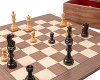 Jeu d’échecs Levisham noir et noyer