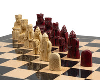 Le Jeu d’échecs Île de Lewis noir et rouge