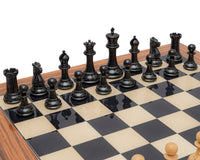 La réplique de 1849 du Jeu d’échecs Staunton de luxe en ébène et palissandre