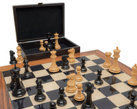 La réplique de 1849 du Jeu d’échecs Staunton de luxe en ébène et palissandre