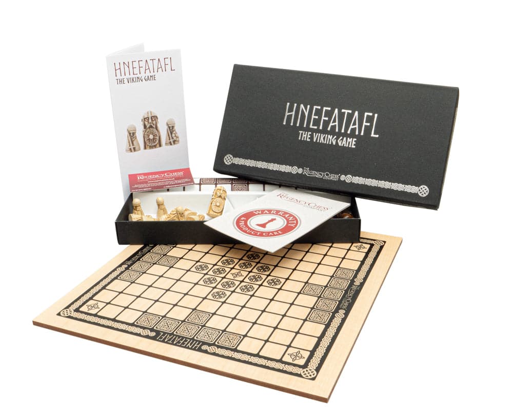 Hnefatafl - The Viking Game Deluxe Edition with inlaid 15.75 inch board and game pieces