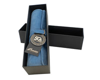 Manopoulos Jeu de Backgammon de voyage en daim enroulable - RAF Blue