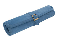 Manopoulos Jeu de Backgammon de voyage en daim enroulable - RAF Blue